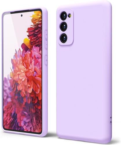 Image of MOBILOVE Back Cover Case for Samsung Galaxy S20 FE | S20 FE 5G | Pure Liquid Soft Matte Silicone Case Comes with Camera and Screen Protection Back Cover for Samsung Galaxy S20 FE | S20 FE 5G (Purple)