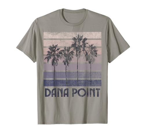 Vintage de vacaciones de verano en Dana Point en California Beach Camiseta