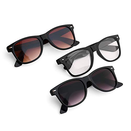 Just-Style Black, Brown And Clear Men And Women Uv Protected Sunglasses Combo (Latest Goggles) - Pack Of 1-image-36