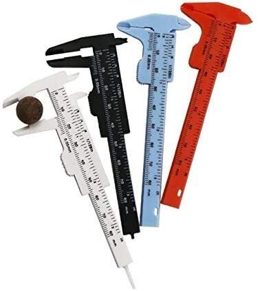 Vernier caliper plastique pour projets scolaires et loisirs créatifs 0-80mm