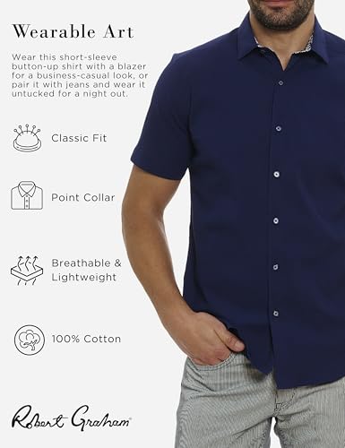 Robert Graham Men's Shark Bite 2 Short Sleeve Woven Shirt2