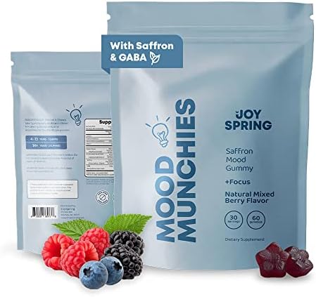 Saffron Supplements for Kids - Saffron Gummies - Berry Flavored Saffron for Kids & Teens - Saffron Supplement with Gabba & Passion Flower - Sugar Free Saffron Extract Kids Mood Support Supplement