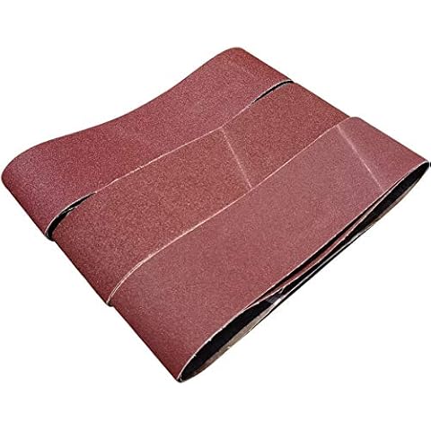 Tonmp 6 PCS 6 inch x 48 inch Sanding Belts - 2 Each of 40 80 120 Grit Aluminum Oxide Sanding Belts For Belt sander (6x48 inch) Cover