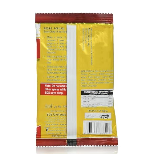 Image of SDS SOYA Chaap Masala Powder - 40g (Pack of 12) | Special Tandoori-Style Spice Blend for Gravy /Tikka, Malai & Masala SOYA Chaap Recipes|No Preservatives & Colors | Restaurant-Style Flavour at Home