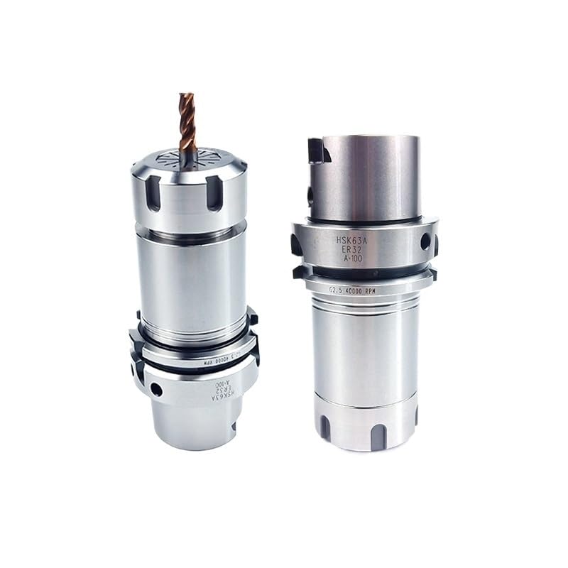 1 stück Hsk63a Er16 Er20 Er25 Er32 Präzision 0,001mm Ausgleichsgeschwindigkeit G2.5 40000 RPM Hochgeschwindigkeits-CNC-Werkzeughalter Hsk 63a Er Fräsfutter(HSK63A-ER16A-150L)