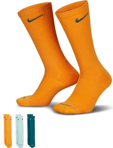 Nike Dri-FIT Everyday Plus Cushion Crew Socks - 3 Pack Large Teal/Jade Ice/Sundial2