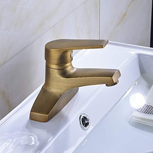 Rubinetto Miscelatore Lavabo Miscelatore Monocomando Monoforo-Olio Rubbeb Bronzo,Antico