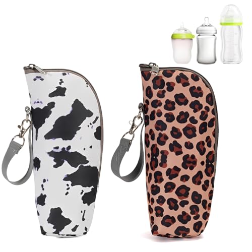 VEOIRXU 2 Pièces Sac Isotherme Bebe Sacs Isotherme Bouteille Sac De Biberon Portable Hangable...