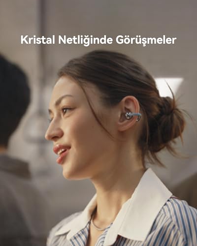 Huawei FreeClip Écouteurs sans Fil Bluetooth à Oreilles Ouvertes Batterie Longue durée Bleu