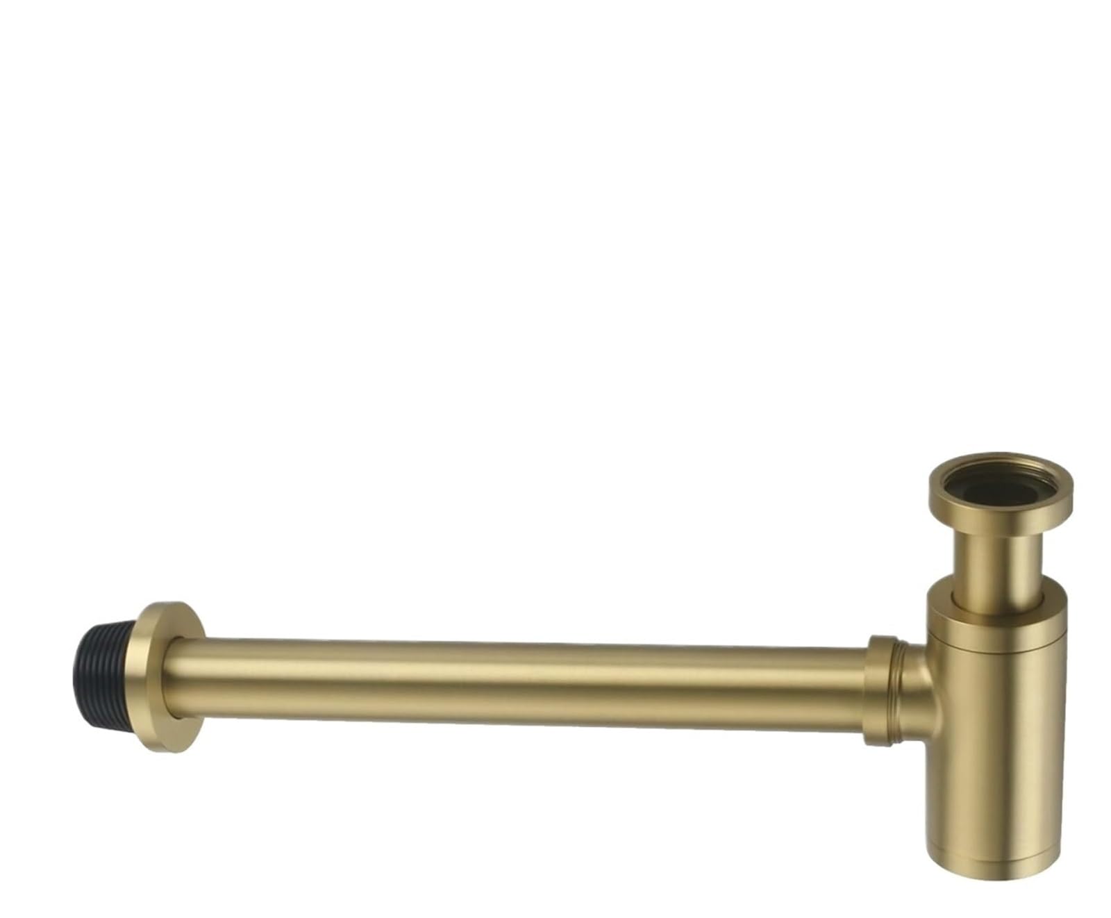 1 Uds botella redonda p-trap 1/4 lavabo de baño ajustable fregadero trampa residuos Kit drenaje P tubo desecho, cepillado Para Bricolaje