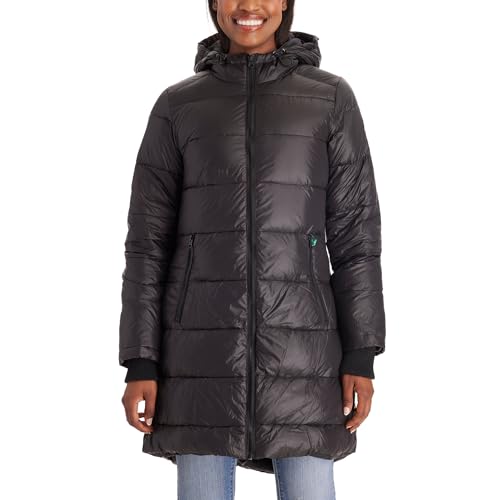 Modern Eternity Naomi 3-in-1 Down-Filled Maternity Parka & Babywearing Jacket – Waterproof Nylon, Removable Baby Insert (US, Alpha, X-Large, Regular, Regular, Black)