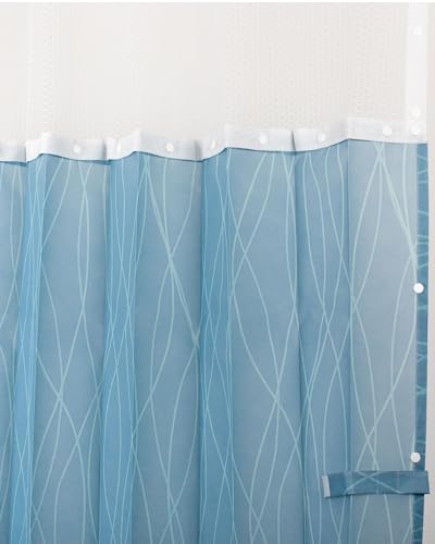 Covoc Disposable Privacy Curtains for Medical Facilities - Hospital Curtains with Mesh for Healthcare - Recyclable Polypropylene, NFPA 701 - Case of 6 Curtains for 8\' Ceilings (72\" W x 90\" H)