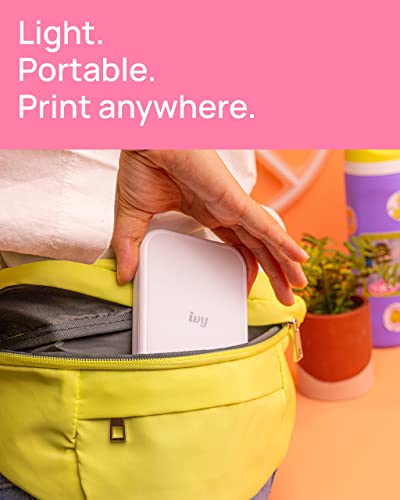 Canon Ivy 2 Mini Photo Printer, Print from Compatible iOS & Android Devices, Sticky-Back Prints, Pure White - Image 4