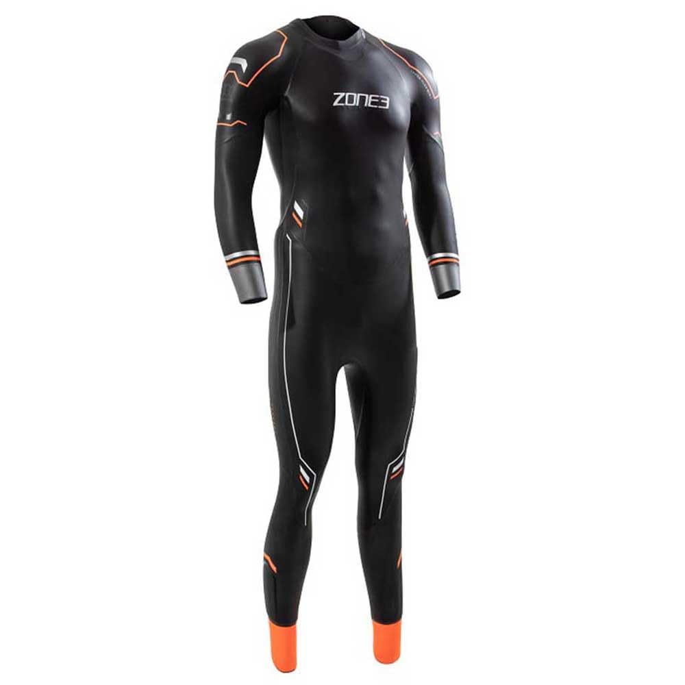 ZONE3 2025 Hombre Thermal Aspire Wetsuit WS22MTHRM101 - Black/Orange