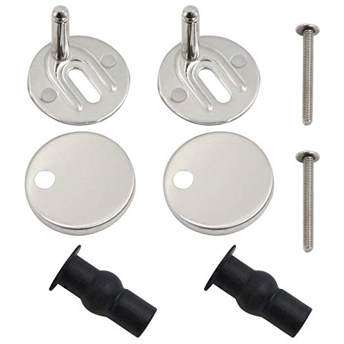 Bisagras tapa wc bisagras de asiento con tornillos accesorios/Replacement Toilet Seat Hinges para...