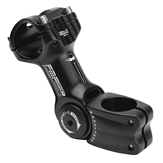 Himiway 31.8mm Bike Stem 110mm ±60 Degree Adjustable MTB Stem Aluminum Alloy Bicycle Handlebar Stem Extender Riser for Most Mountain Bike Road City Bike MTB (Only Fit 1.25"/31.8mm Handlebar)