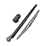 Rear Window Wiper Arm with Cap Cover Nut + Blade Compatible with 2003-2010 Porsche Cayenne 1st Gen