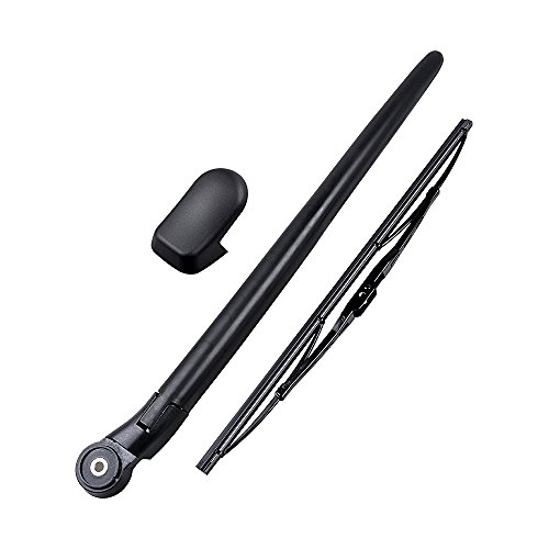 Rear Window Wiper Arm with Cap Cover Nut + Blade Compatible with 2003-2010 Porsche Cayenne 1st Gen