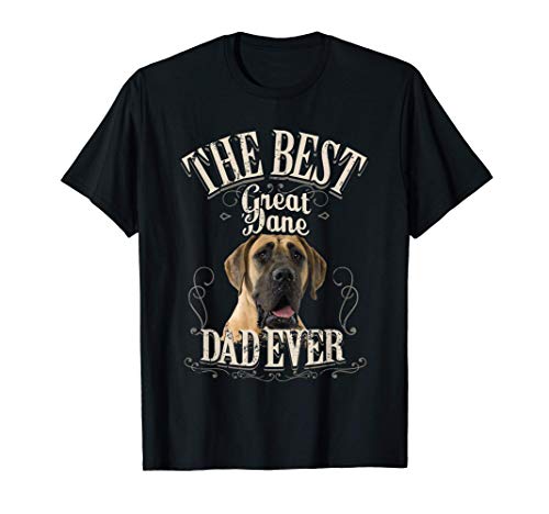 Hombre Best Great Dane Dad Ever Regalos Perro Gran Danés Hombre Camiseta