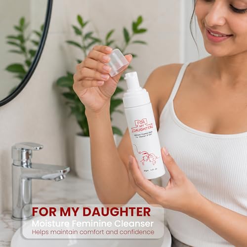 Image of for my daughter Moisture Feminine Wash | Gentle Foam Wash with HPA Complex & | pH Balanced for Intimate Hygiene | Dermatologist-Tested - 150ml (5.07oz)