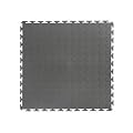 VERSATEX Garage Floor 18 x 18 inch Square Rubber Raised Coin Interlocking Floor Tiles for Home Gym, Garage Flooring, Trade Show Flooring, Basement Tiles, 16 Pack (Gray)