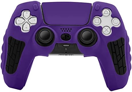 PS5 Controller Skin Anti-Sweat, Anti-Slip,and Dustproof PS5 Silicone Controller Case PS5 Controller Accessories for Playstation 5 Controller Skin(Purple)