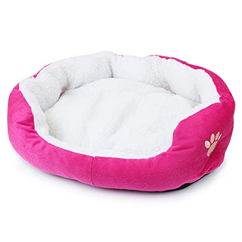 Dog Bed Washable Cat Dog Sofa Bed with Non-skid Bottom for Indoor Dog, Cat and Puppy, Orthopedic Dog Bed Dog Sofa Bed Couch Winter Warm Dog Cushion Mat Bed for Small and Medium Dogs Hot Pink