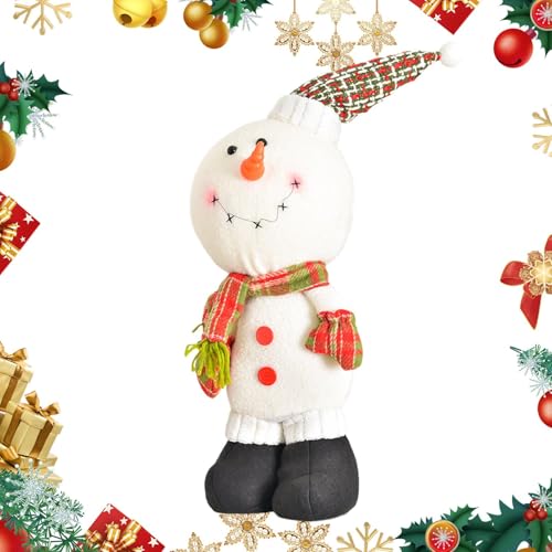 Bonhomme de neige rempli de Noël peluche lavable anti-pluche