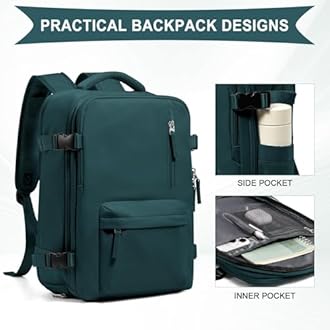 SZLX Vacuum Backpack Travel Bag with Pump, New Ryanair Cabin Size Bag 40x30x20 Backpack Wizz air, Large Travel Backpack Women Men Carry On Casual Daypack Fit 14 Inch Laptop with Shoes Compartment