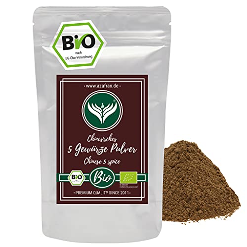 Azafran BIO 5 Gewürze Pulver – Chinesische Würzmischung für Marinaden, Saucen & Pfannengerichte 250g