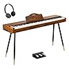 STRICH Digital Piano 88 Keys, Hammer-Action Weighted Keyboard, Full size Electric Piano Keyboard with Stand, 25Wx2 Speakers, Supports USB-MIDI/Wireless Connecting SDP-300S(Furniture Style)