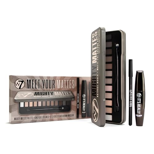 W7 – Meet Your Mattes Gift Set – Eyeshadow, Mascara & Eyeliner Makeup Kit – Perfect, Cruelty Free Makeup Gift Set