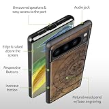 Carveit Etui do Google Pixel 8 Pro, etui na telefon komórkowy z drewna Cover, zderzak odporne na uderzenia, miękkie etui z tworzywa TPU, etui na telefon komórkowy kompatybilne z Pixel 8 Pro Etui
