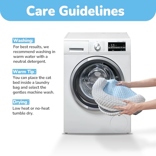 Katzenkuhlbett Waschbar60 * 46cm lit U-fōrmigem Kopfkissen Katzen Bettchen fur Katze HundeKihlmatte Fur Katzen Hnd Kuhlende latte Haustiermatte