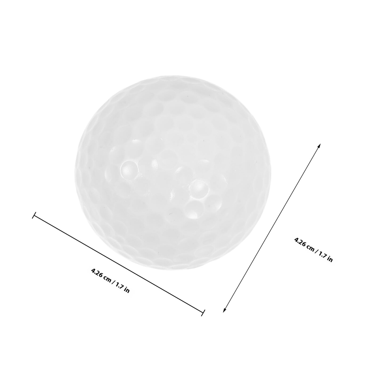 Mikinona 10 Piezas Pelotas de Golf para Práctica Doble Unidades Ligeras Resistentes para Entrenamiento Deportivo Interior y Exterior