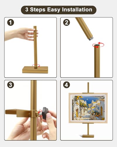 Chevalet de table stable pour grand cadre photo jusqu'à 73 cm - 6