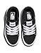 Vans Youth Seldan Shoe | Kids' Retro Tennis Inspired Sneakers for Boys & Girls, Everyday Fashion, Canvas Black/White, 3