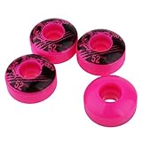 F Fityle 4pcs Ruedas de Tablas de Skate Resistente a Duradero para Patinetas Longboard, Rosado
