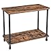 VASAGLE URBENCE Console Table, Sofa Table with Iron Pipe Legs and 1.2 Inch Thick Table Top, Easy Assembly, Accent Table for Hallway, Entryway, Living Room, Rustic Brown
