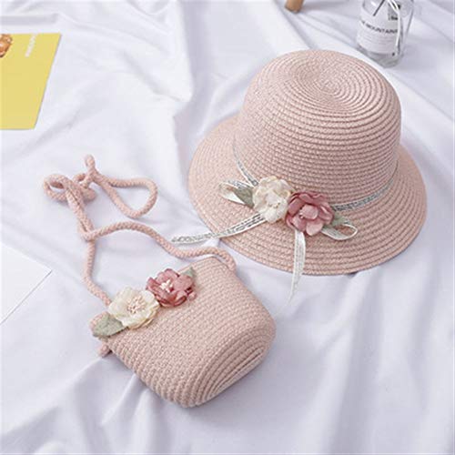 Fashion Flower Children Sun Hats Cute Girl Bags Suit Beach Hats for Girl Sun Hat for 2-7 Years Old