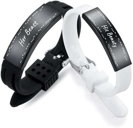 Couple Bracelet Set-Matching Bracelets for Couples with Morse Cod...