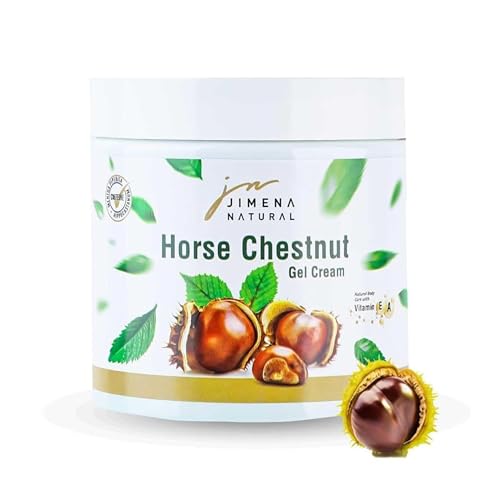 Jimena Natural Horse Chestnut Cooling Body Gel with Botanical Extracts Lightweight Daily Skin Hydration Gel for Legs & Body Fast Absorbing Non-Greasy Feel (16.9 fl oz)