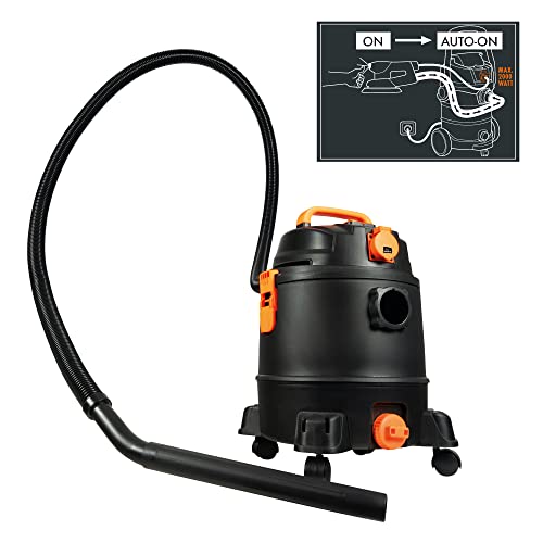 Aspirateur eau et poussière DC-WDE 1420-S P de DELTAFOX - 1 400 W, flexible Ø 36 mm de 2,5 m, câble de 2,5 m, 17kPA, cuve de 20 L, fonction de soufflage - incl. prise de courant - aspirateur universel - Image 5