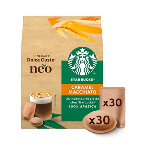 NEO Starbucks® Caramel Macchiato par NESCAFÉ® Dolce Gusto® - 30 Tasses - Compatibles uniquement avec les machines à café NESCAFÉ® Dolce Gusto® NEO