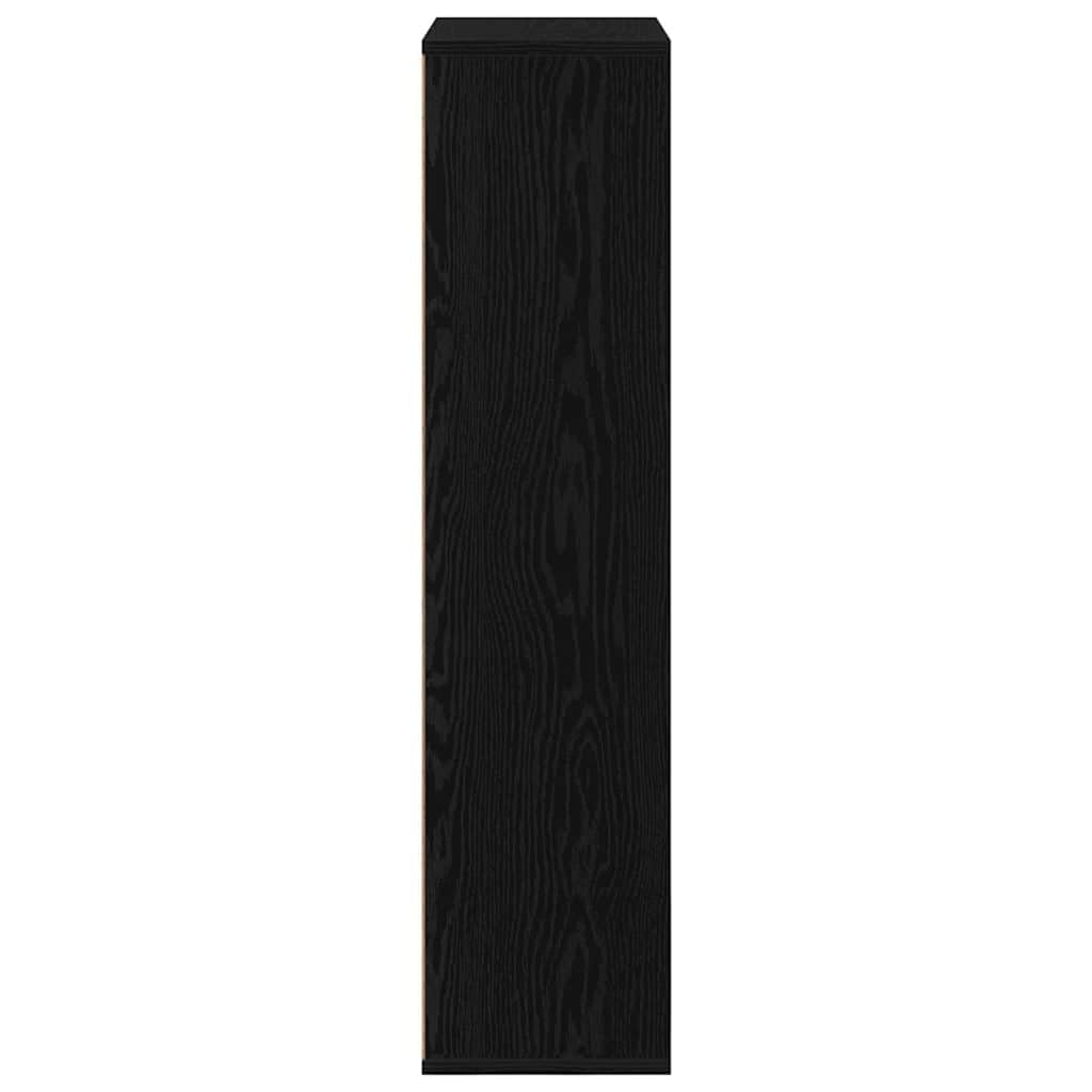 vidaXL Estantería Roble Negro 50 x 25 x 102 cm, Estante Moderno, Rectangular, de Almacenamiento Amplio, Mueble Funcional, diseño Minimalista para Oficina en casa