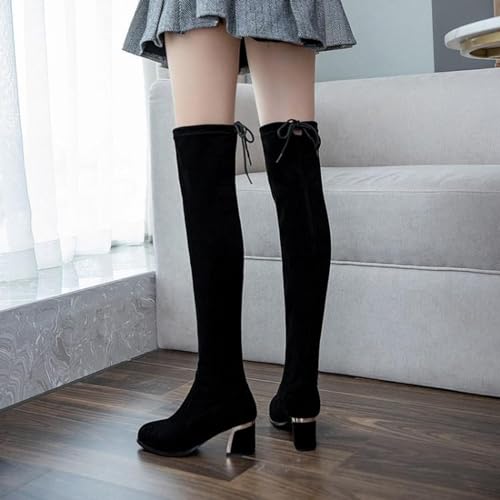 Bottes élégantes pour boîte de nuit à talons de 6cm de hauteur - 5