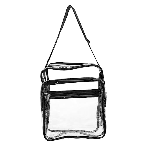 Sac à bandoulière femme PVC transparent portable voyage sécurité aéroport