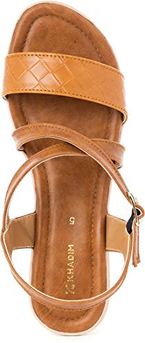 Image of Khadim's Women Tan Heels Sandals
