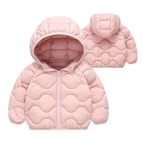 Down Jackets for Kids Girl Boy Fleece Lined Sherpa Thermal Fuzzy Hooded Puffer Jackets Hoodies Outfit Child2