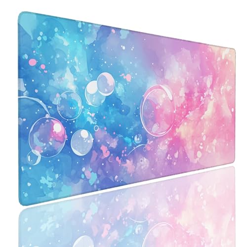Tapis de souris gaming XL rose résistant à l'eau 800x400 pour protéger votre bureau des taches